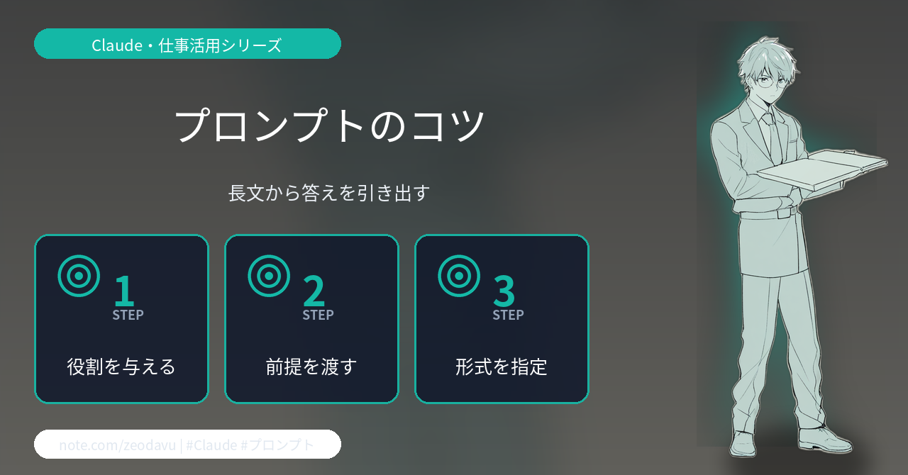 Claudeのプロンプト術:長い資料から欲しい答えを引き出すコツ